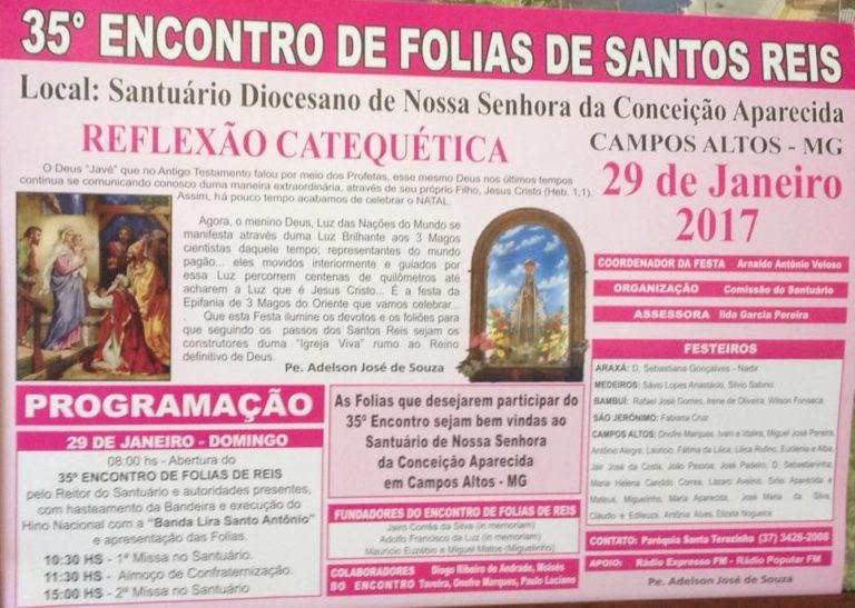 35º Encontro de Folias de Santos Reis em Campos Altos