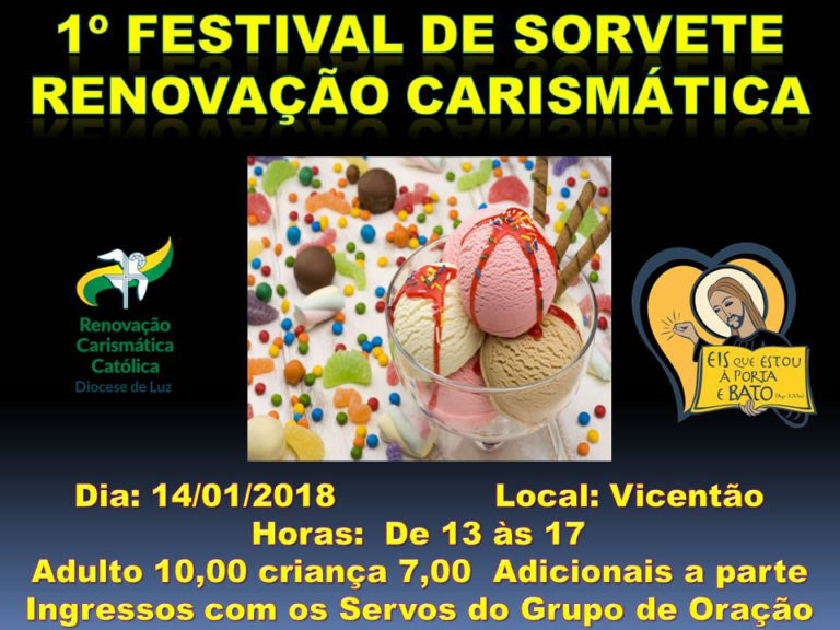 1º Festival de Sorvete da RCC, em Formiga